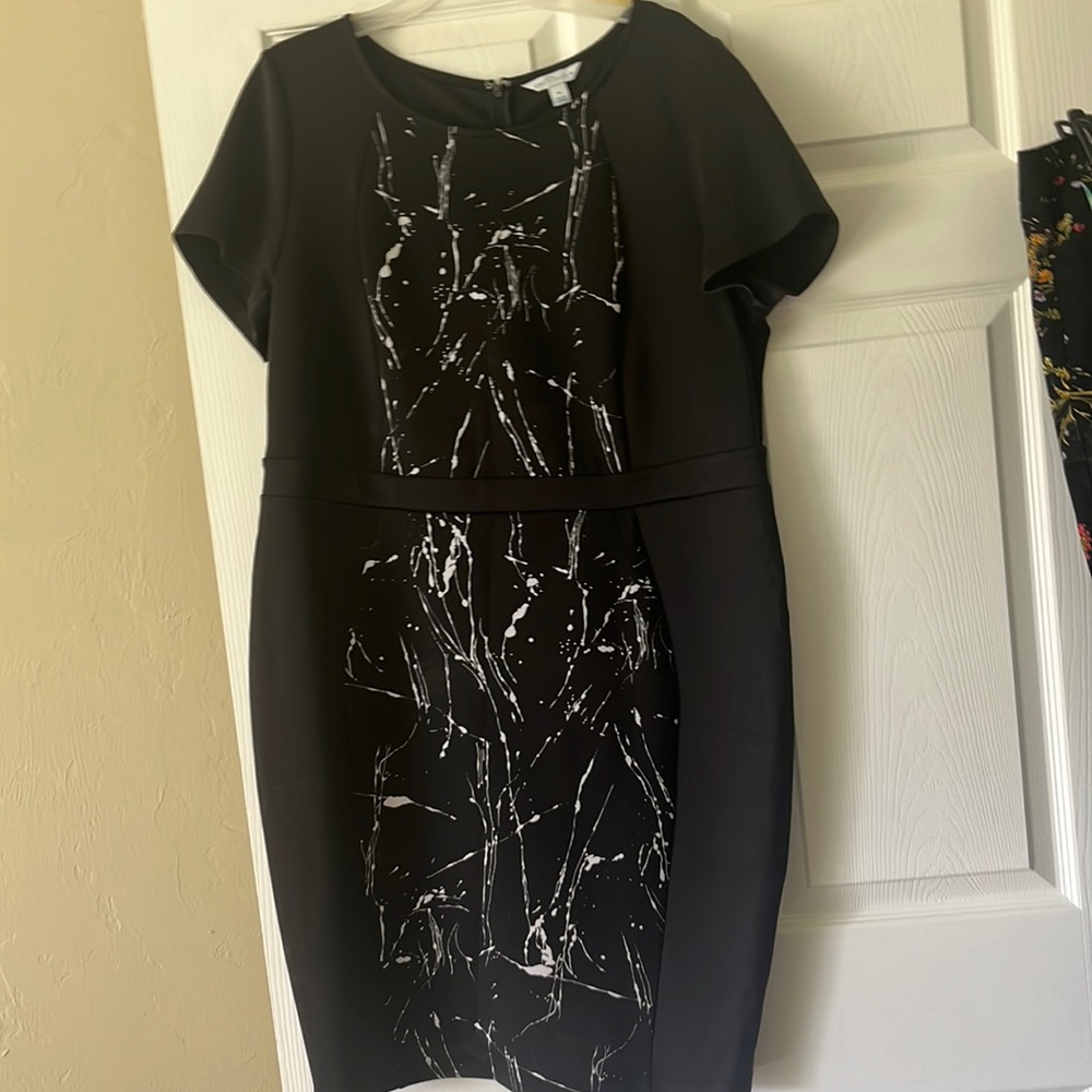 Black and white business dress